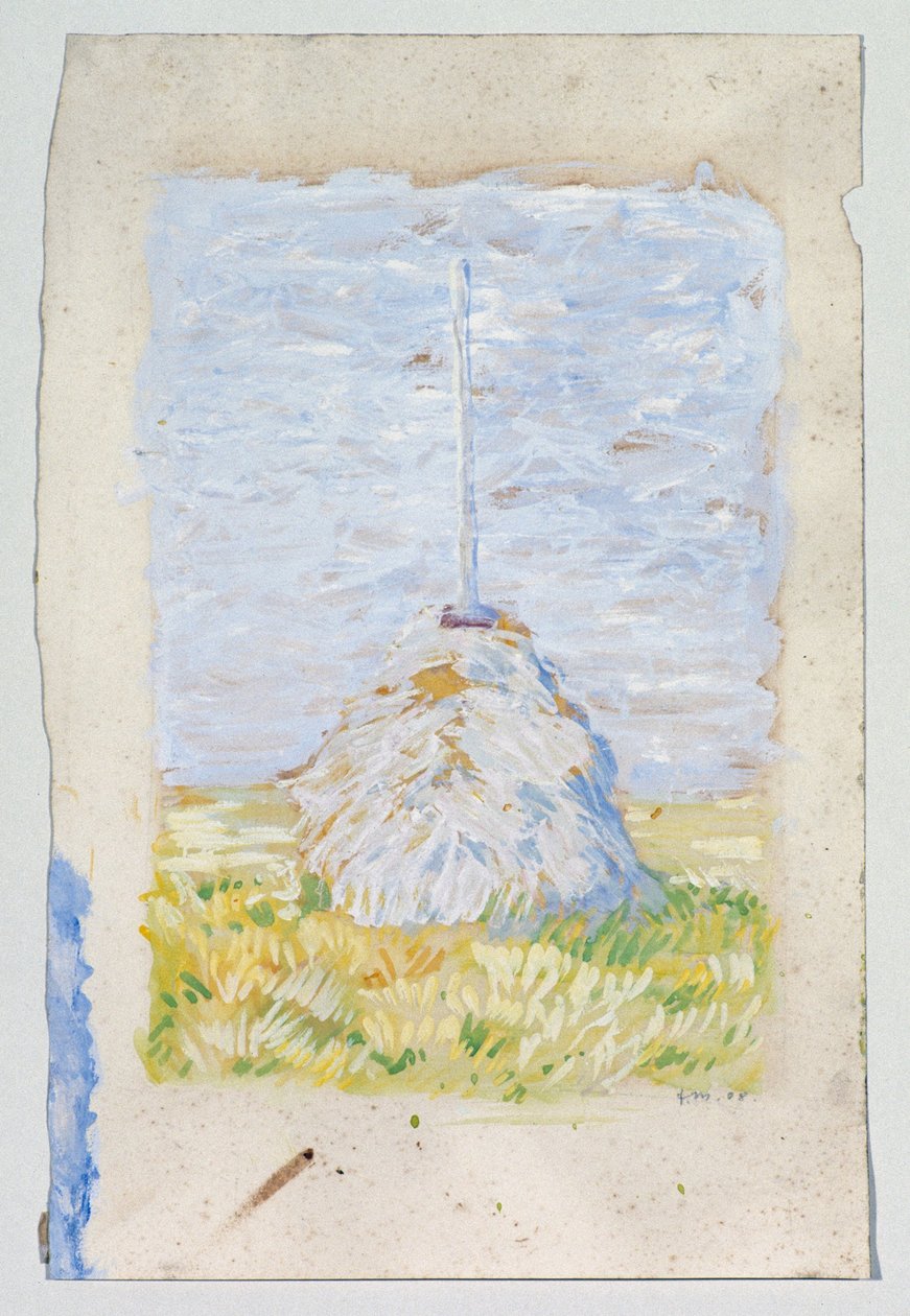 Lille sivbevoksning nær Brunnenbach af Franz Marc