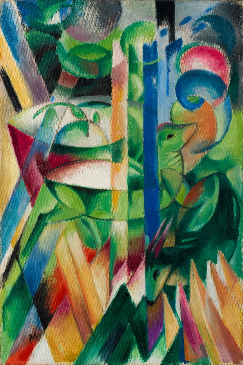 De små bjerggeder af Franz Marc