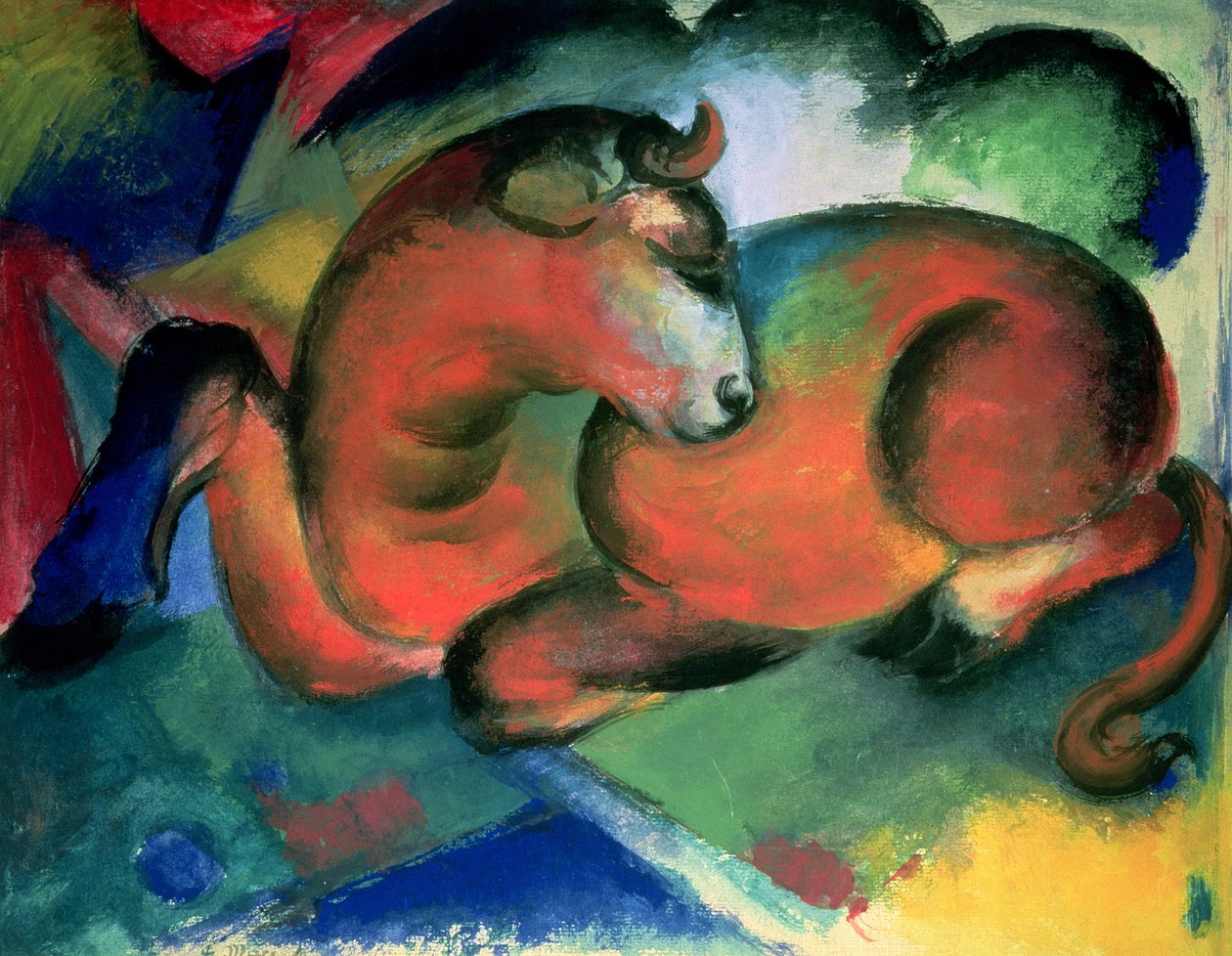 Red Bull af Franz Marc