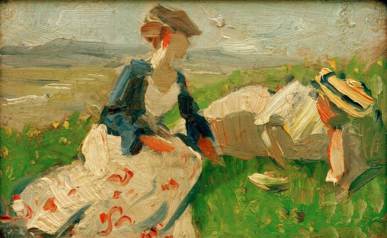 To kvinder på bjerget af Franz Marc