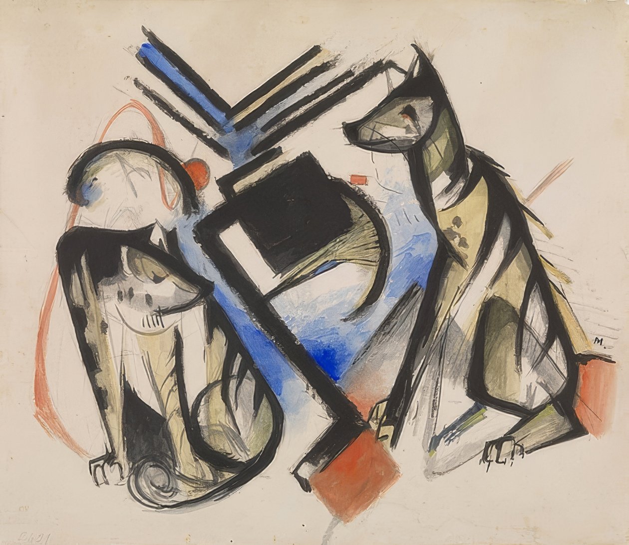To ulve. 1913 af Franz Marc