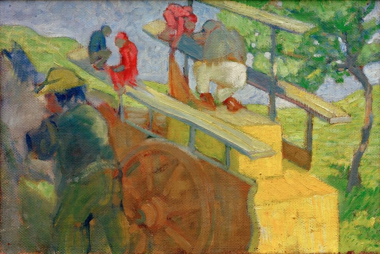 Abe på en vogn af Franz Marc