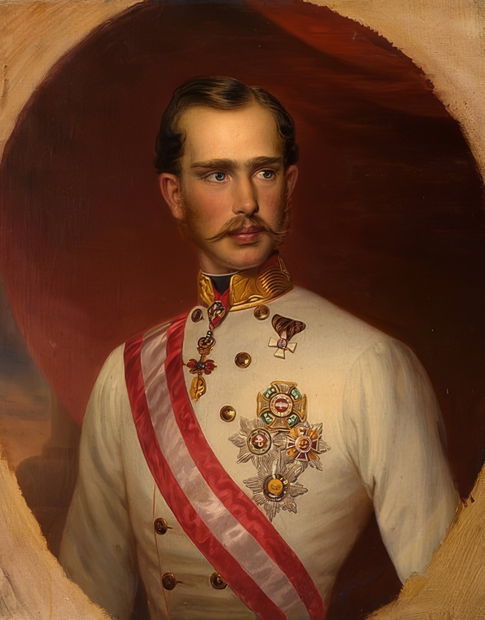 Kejser Franz Joseph I af Østrig (1830-1916) af Franz Schrotzberg