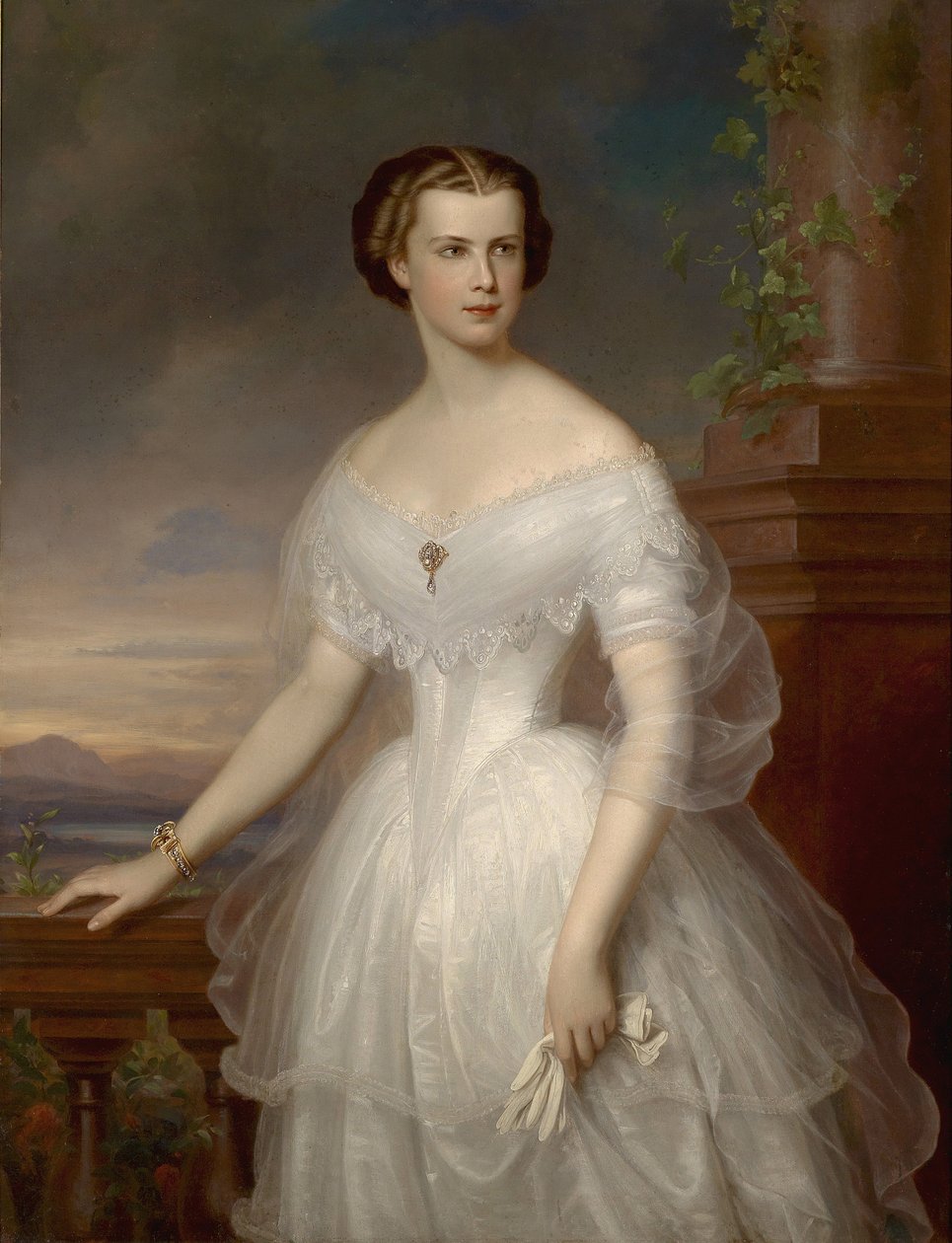 Portræt af Elisabeth af Bayern af Franz Schrotzberg