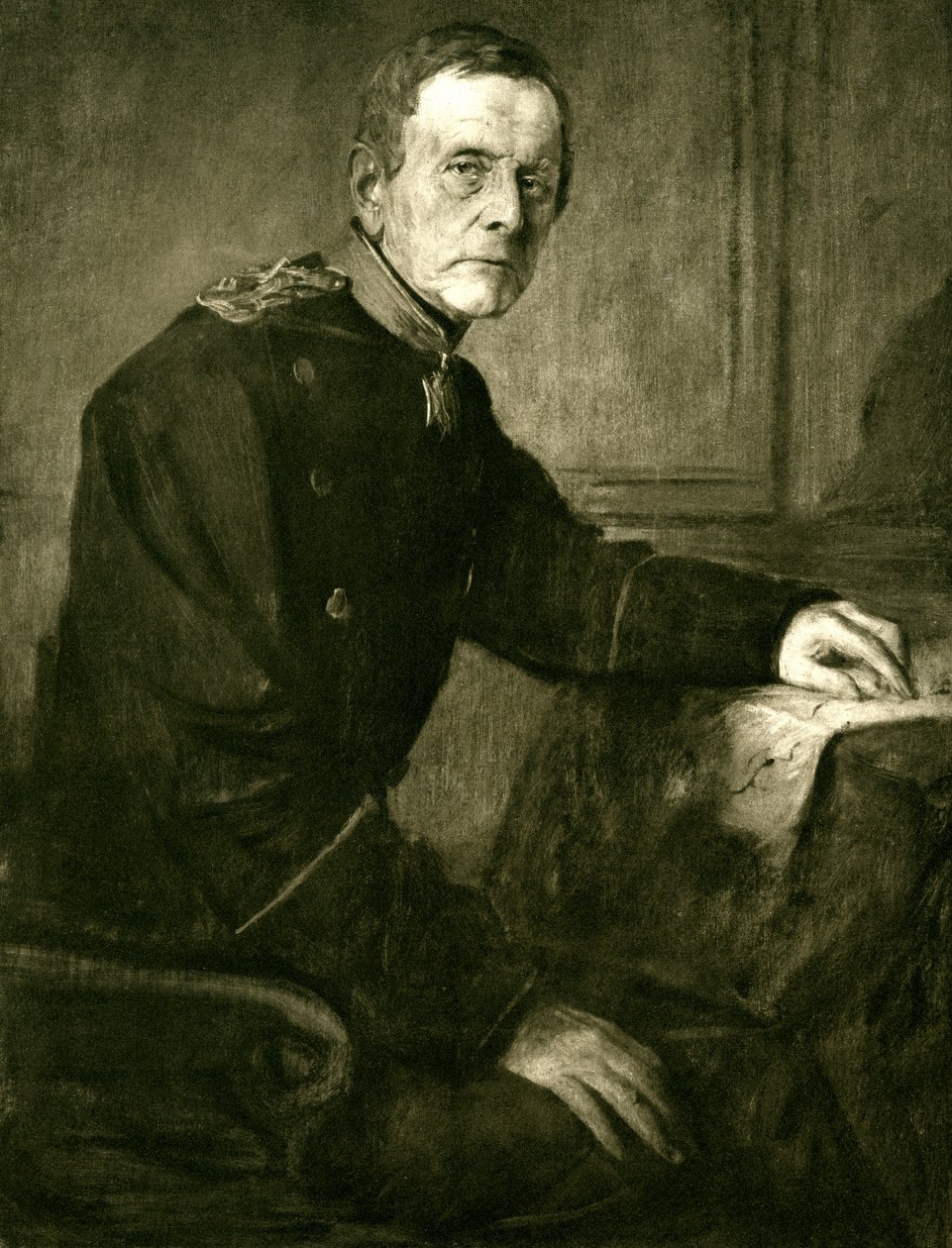 Helmuth von Moltke den Ældre af Franz Seraph von Lenbach