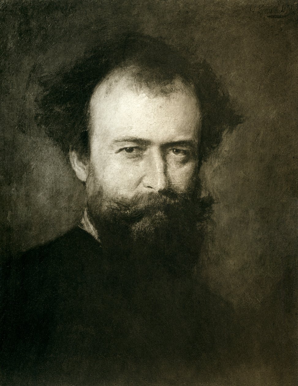 Wilhelm Busch af Franz Seraph von Lenbach