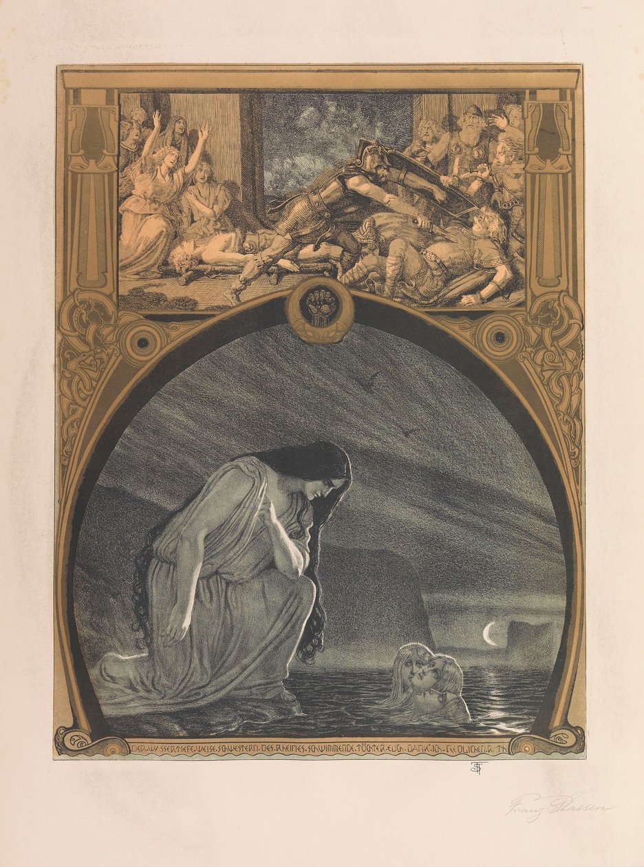Nibelungens Ring, 1914. af Franz Stassen