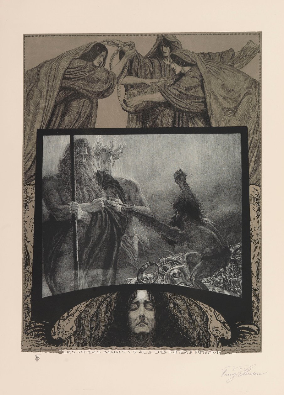 Nibelungens Ring, 1914. af Franz Stassen
