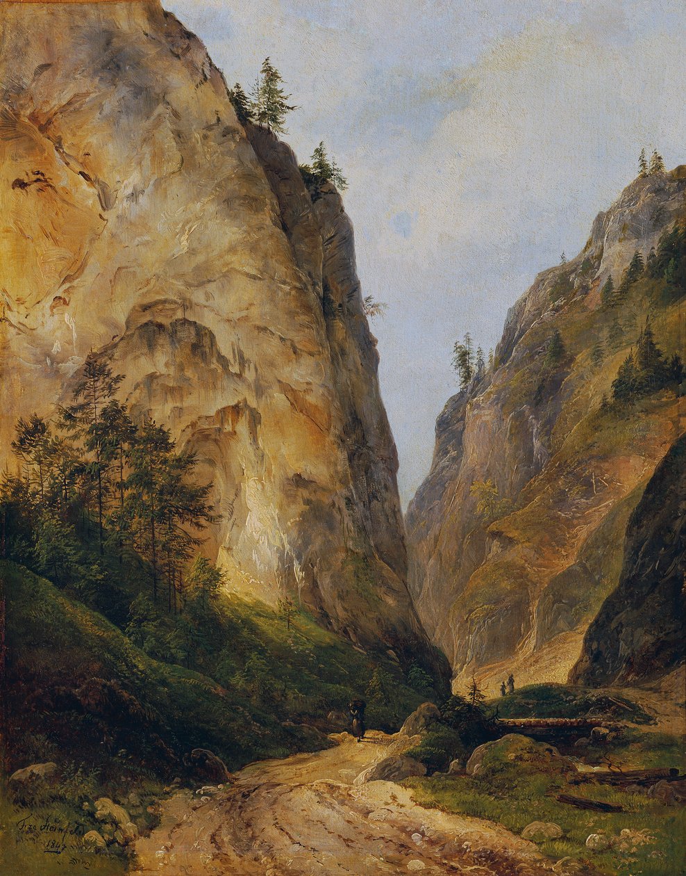 Felsental (i Höllental) af Franz Steinfeld