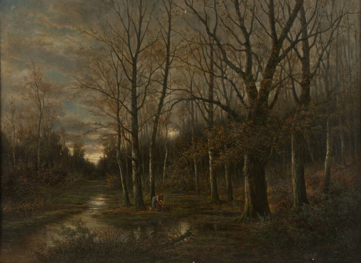 Au landskab nær Lundenburg af Franz Stephan Paschinger