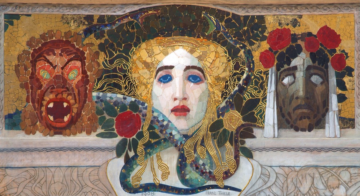 Design til en mosaik af Franz Thiele