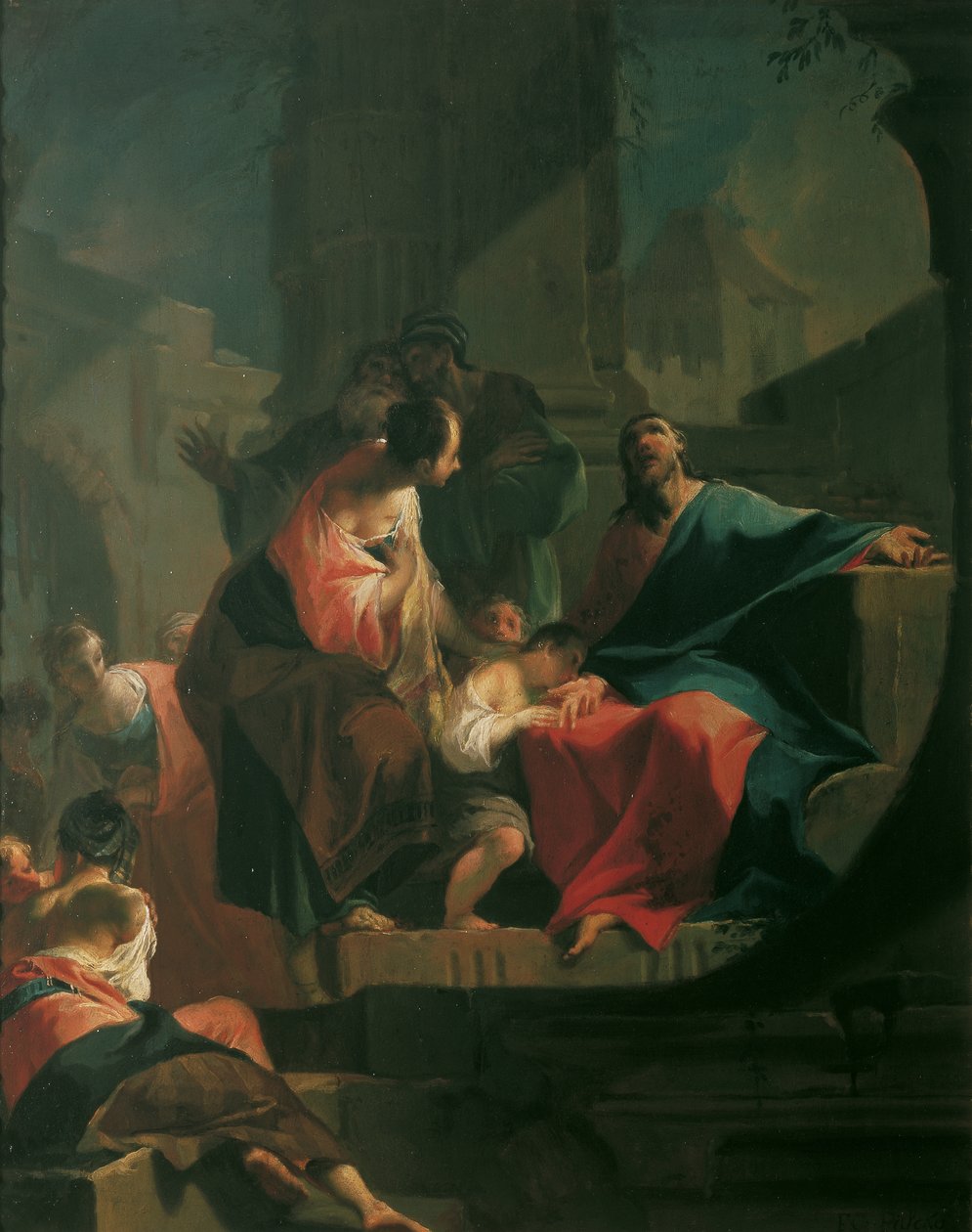 Kristus velsigner børnene af Franz Xaver Karl Palko