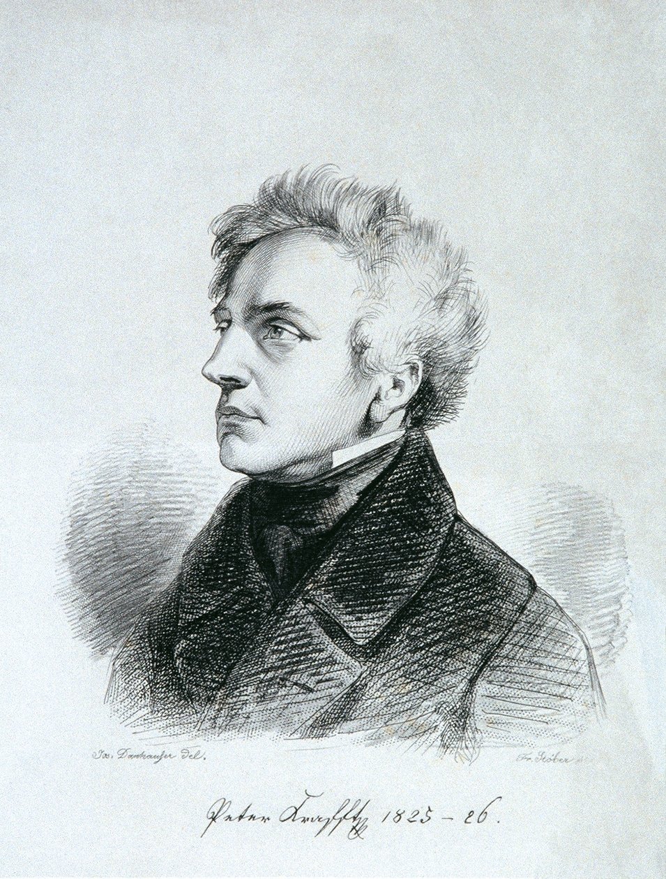 Maleren Johann Peter Krafft af Franz Xaver Stöber