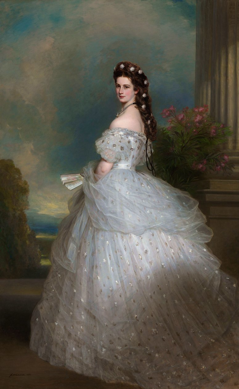 Elizabeth (1837-98), kejserinde af Østrig af Franz Xaver Winterhalter