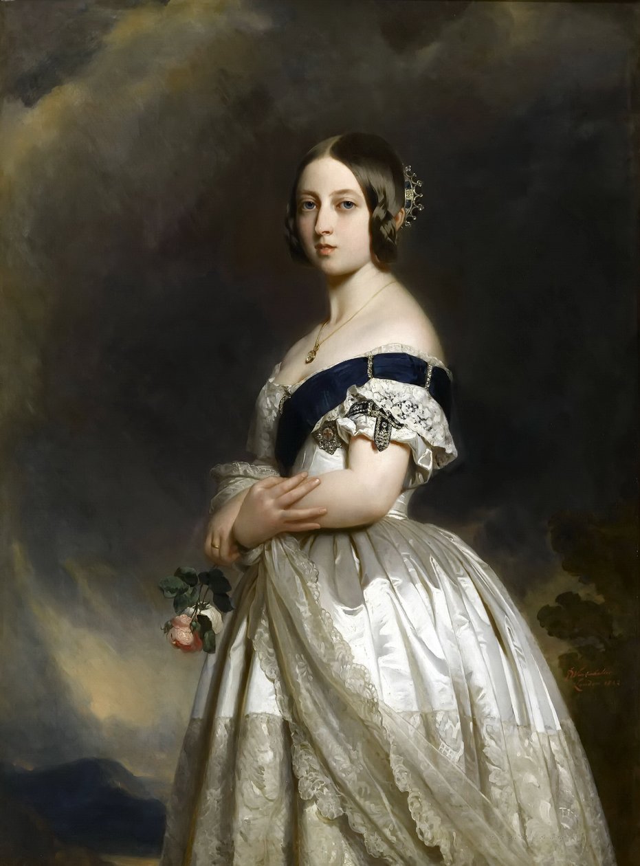 Portræt af dronning Victoria af Franz Xaver Winterhalter