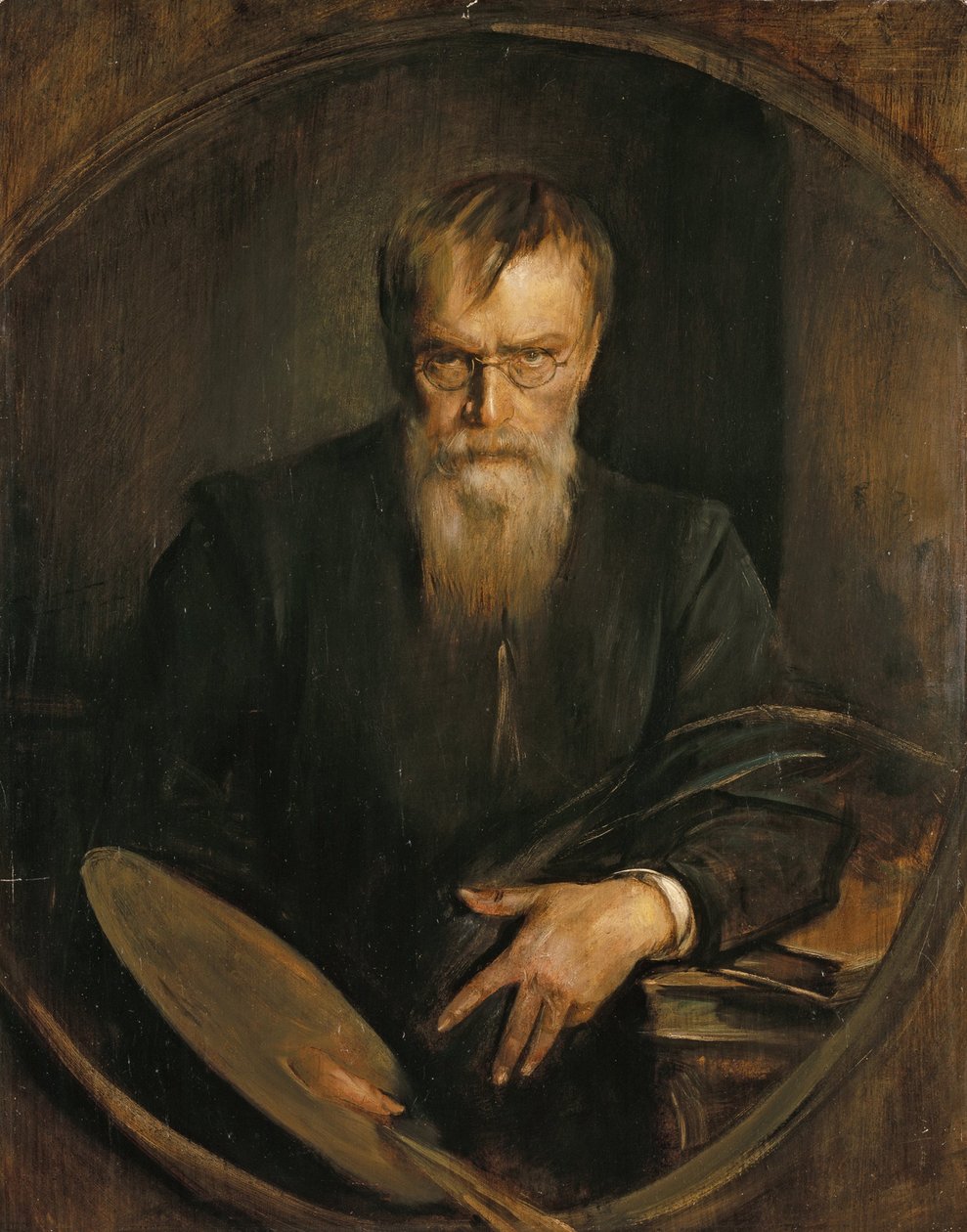 selvportræt af Franz von Lenbach