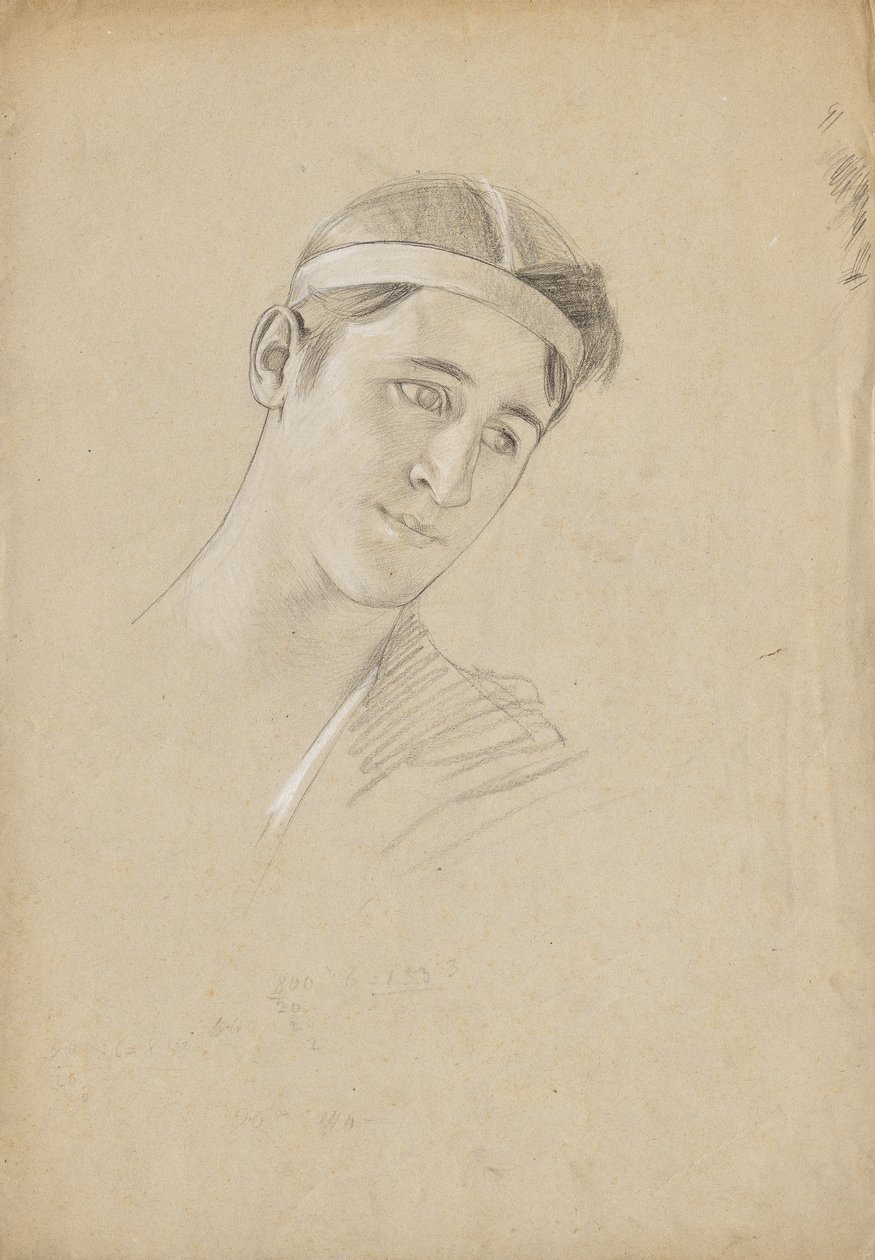 Hovedstudie for Achilleus af Franz von Matsch