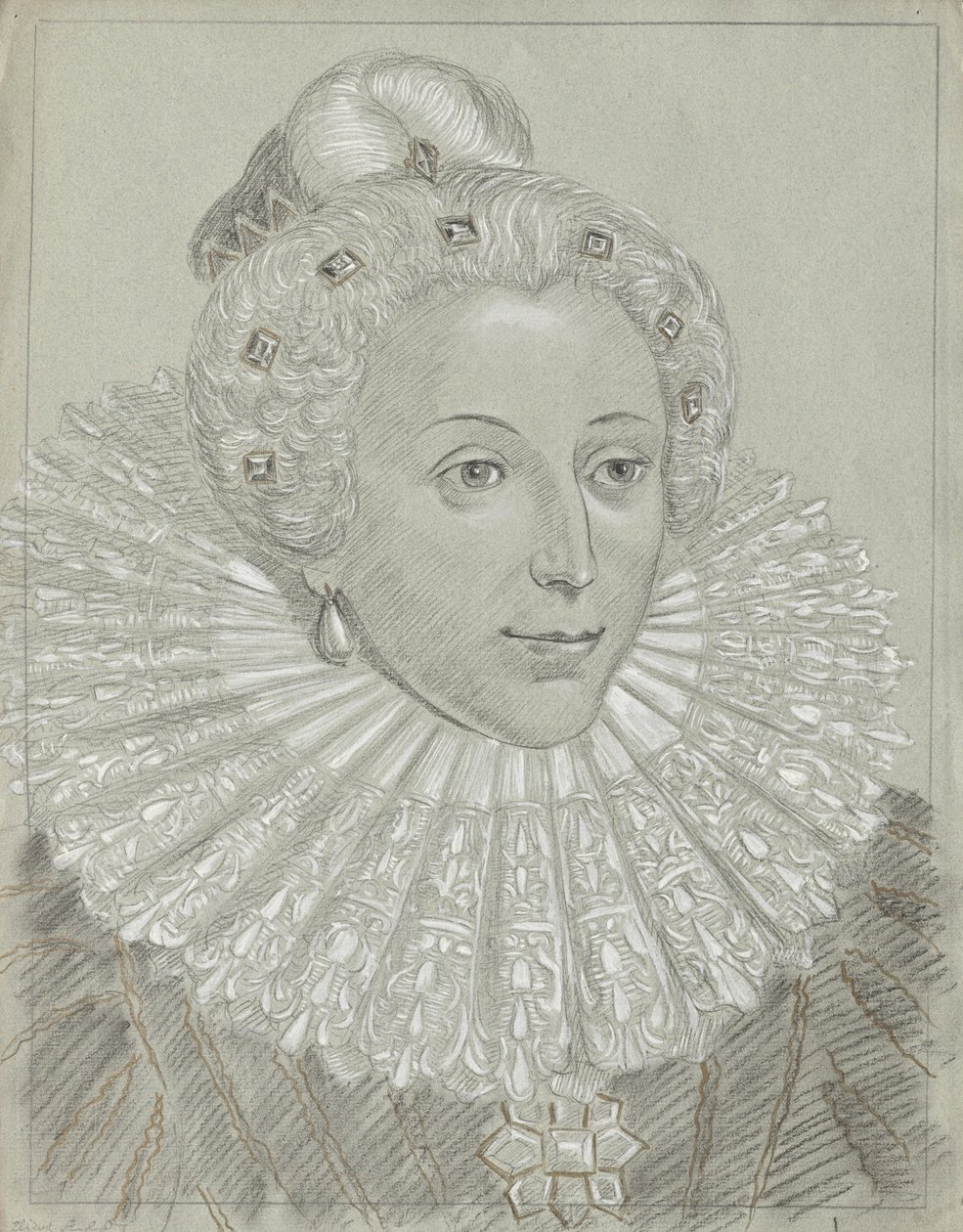 Dronning Elizabeth af England af Franz von Matsch