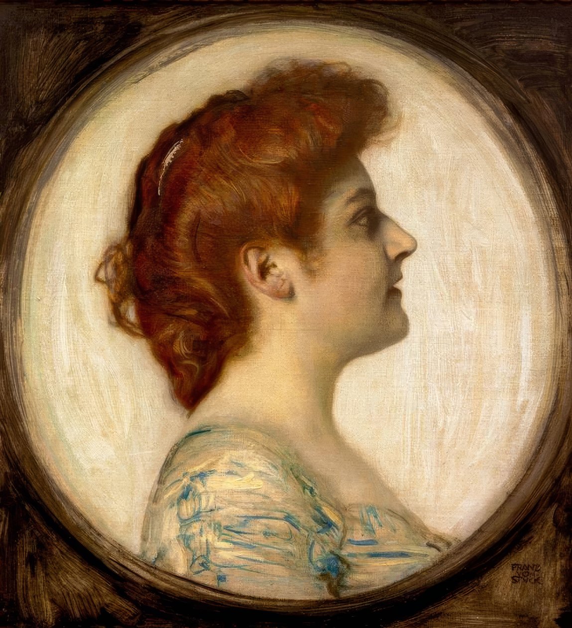 Portræt af en Dame af Franz von Stuck