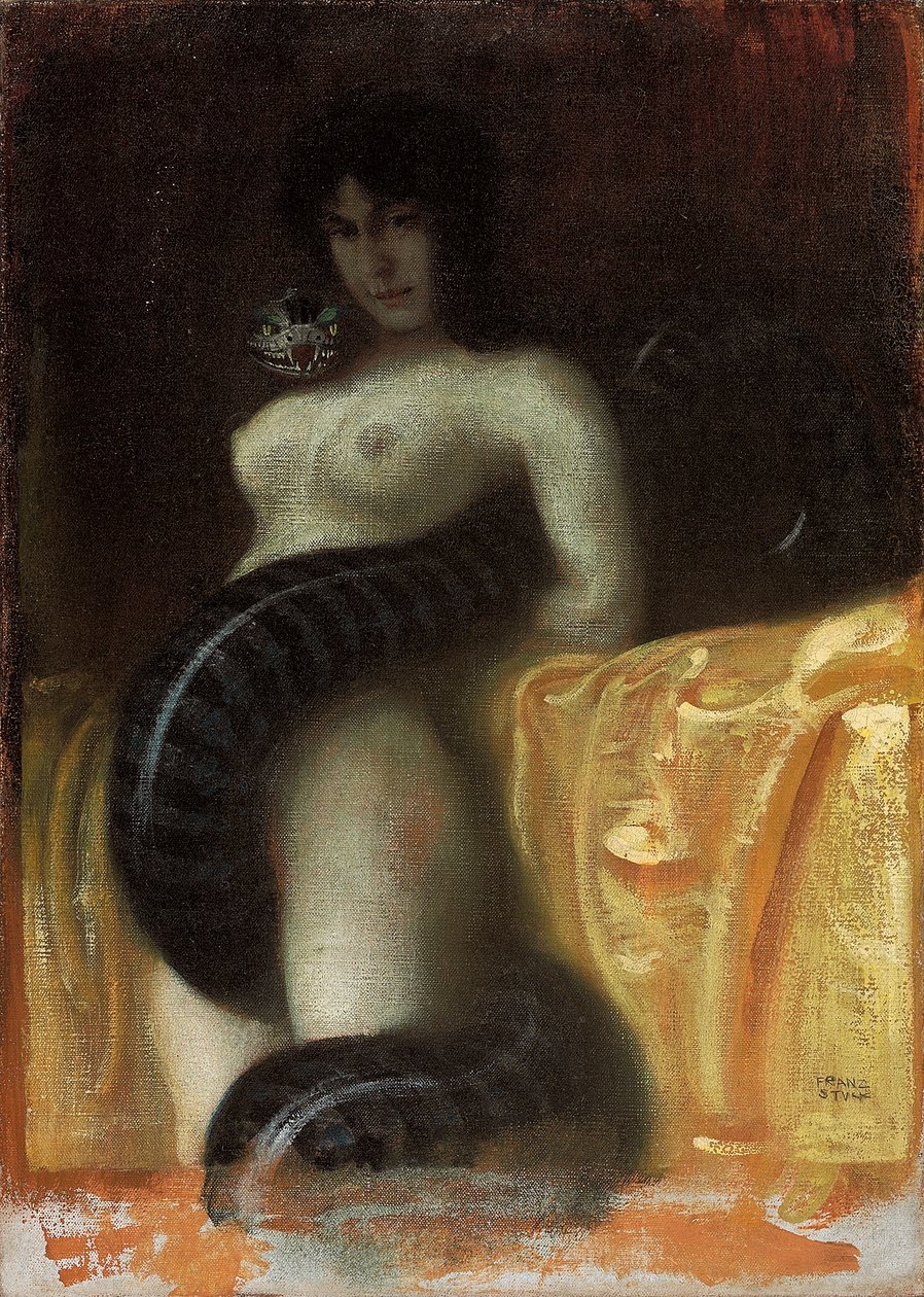 Sensualitet, ca. 1891 af Franz von Stuck