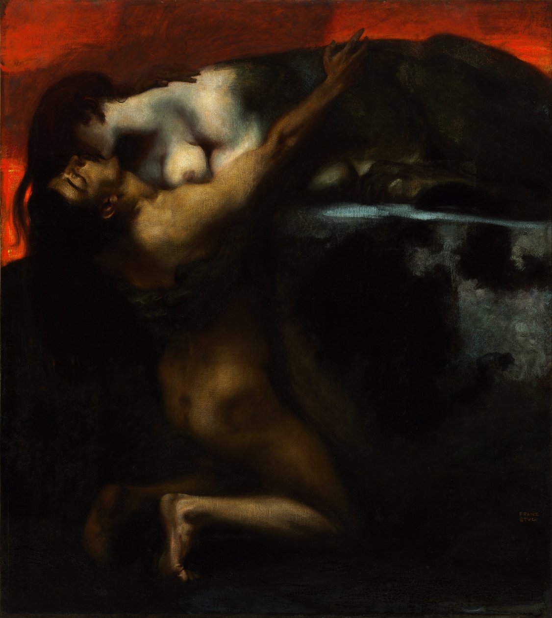 Sfinksens kys af Franz von Stuck
