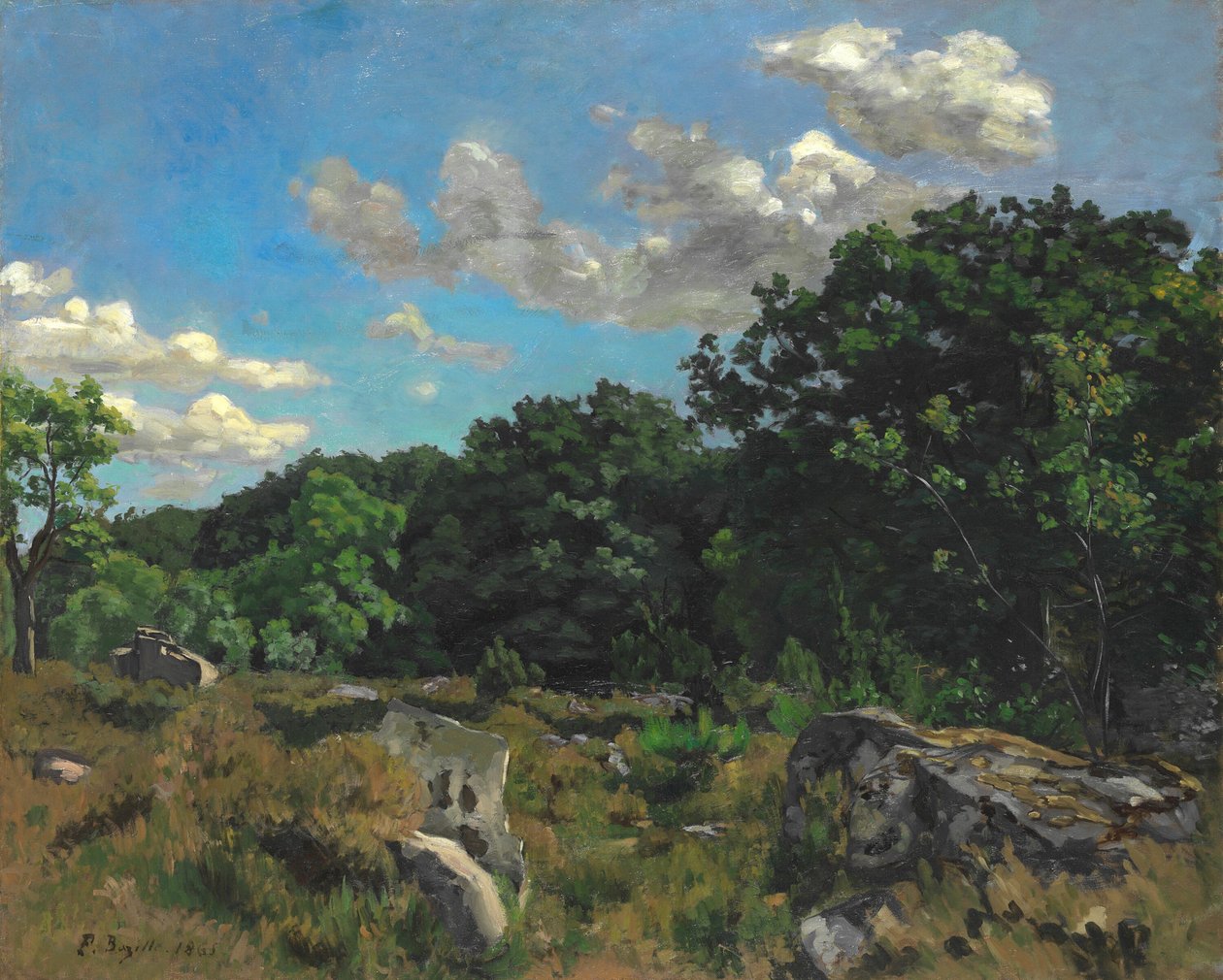 Landskab ved Chailly af Frédéric Bazille