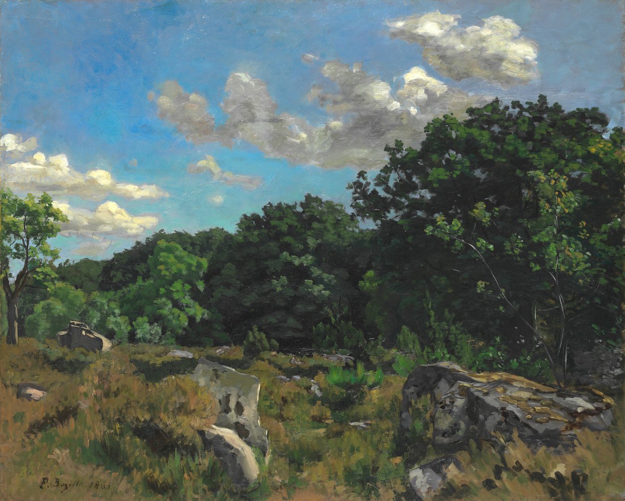 Landskab i Chailly, 1865. af Frédéric Bazille