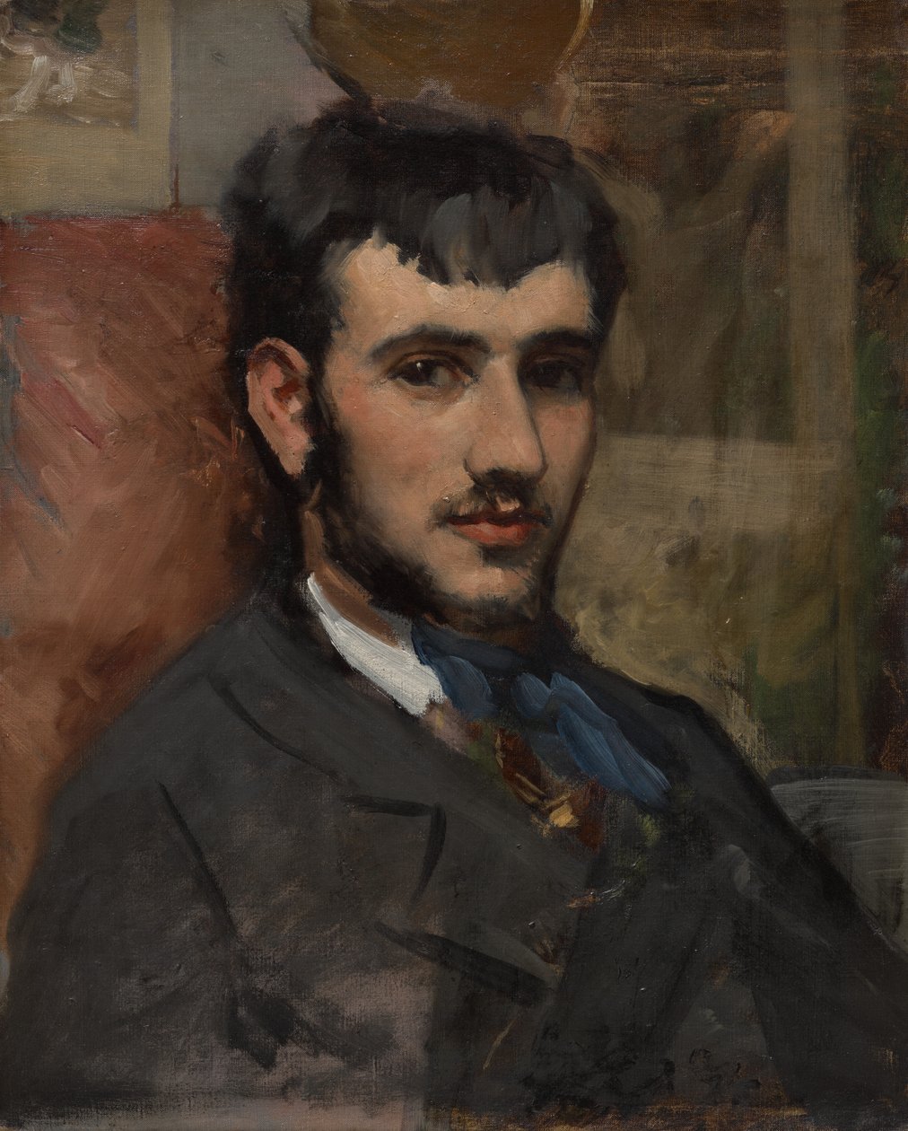 Portræt af Renoir af Frédéric Bazille