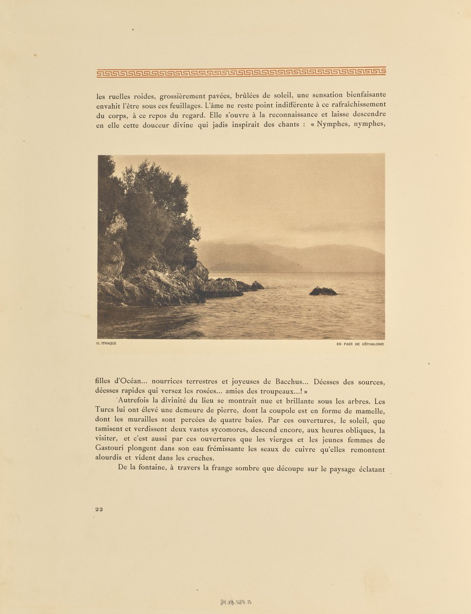 Ithaka. Overfor Kefalonia af Frédéric Boissonnas