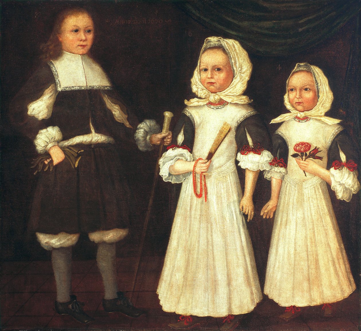 David, Joanna og Abigail Mason af Freake Gibbs Painter