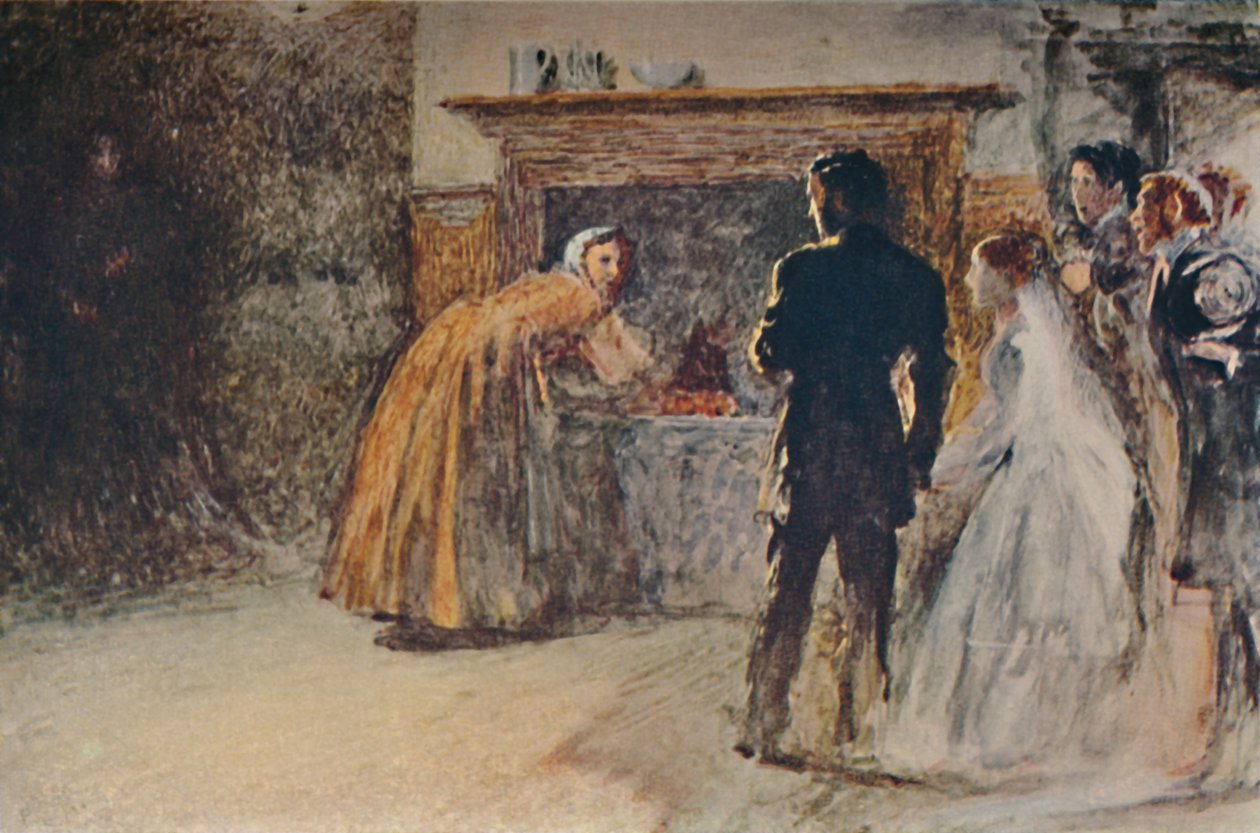 Scene fra Jane Eyre, c1870, c1950. af Fred Walker