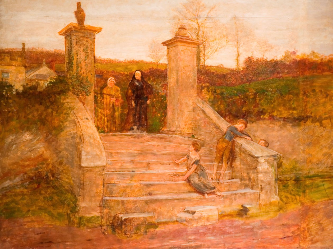 Den gamle port, 1868. af Fred Walker