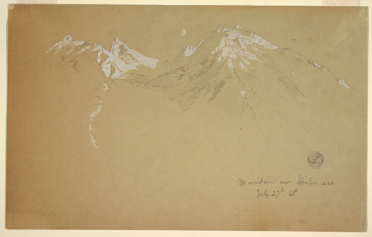 Bjerg over Hintersee af Frederic Edwin Church