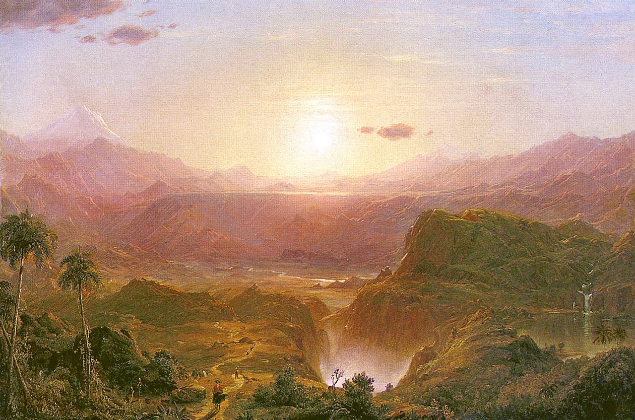 Andesbjergene i Ecuador af Frederic Edwin Church