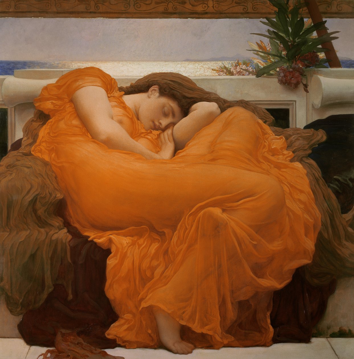 Flammende juni, ca. 1895 af Frederic Leighton