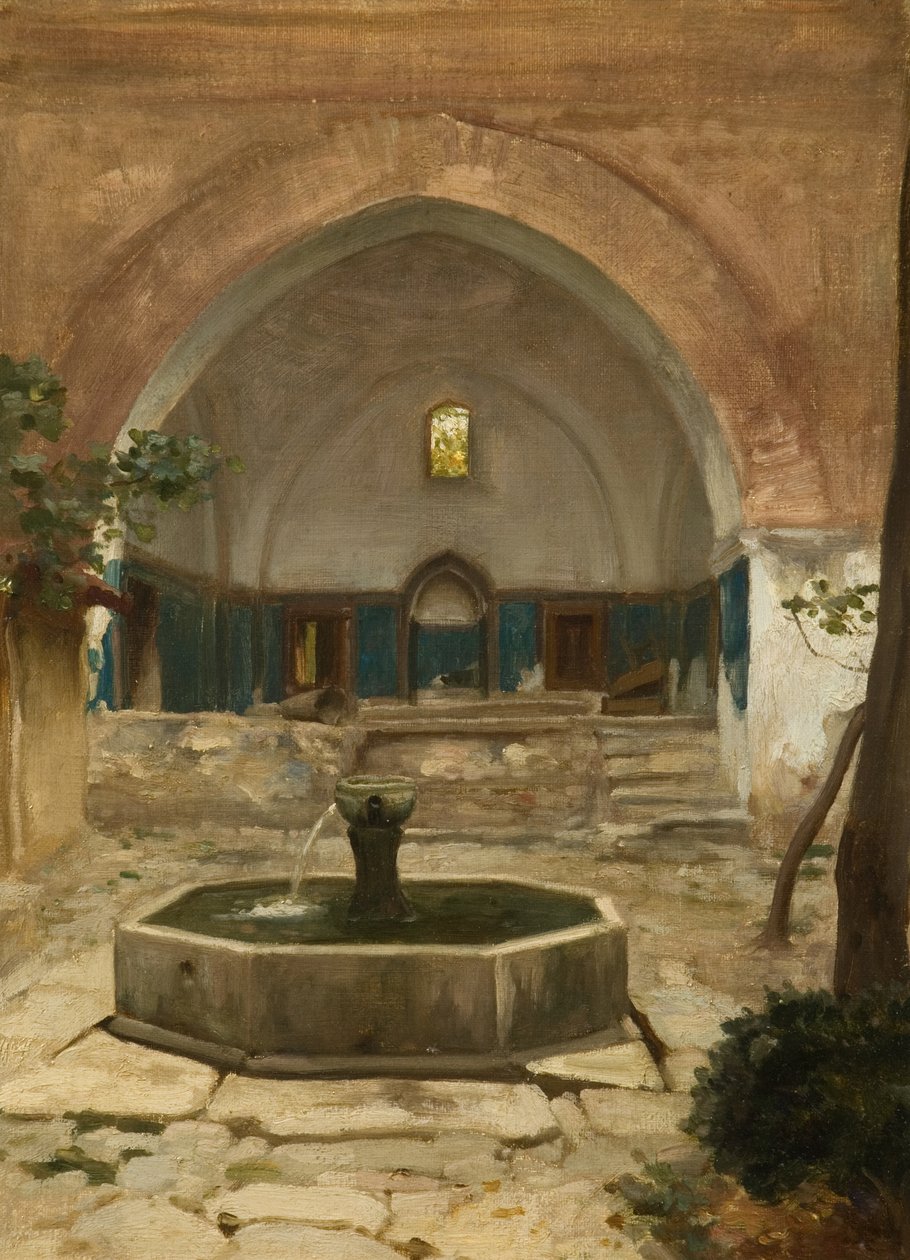 Ødelagt moské, Broussai, 1867 af Frederic Leighton