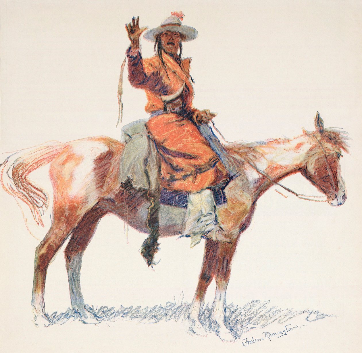 En Apache-spejder. Frederic Remington. af Frederic (after) Remington