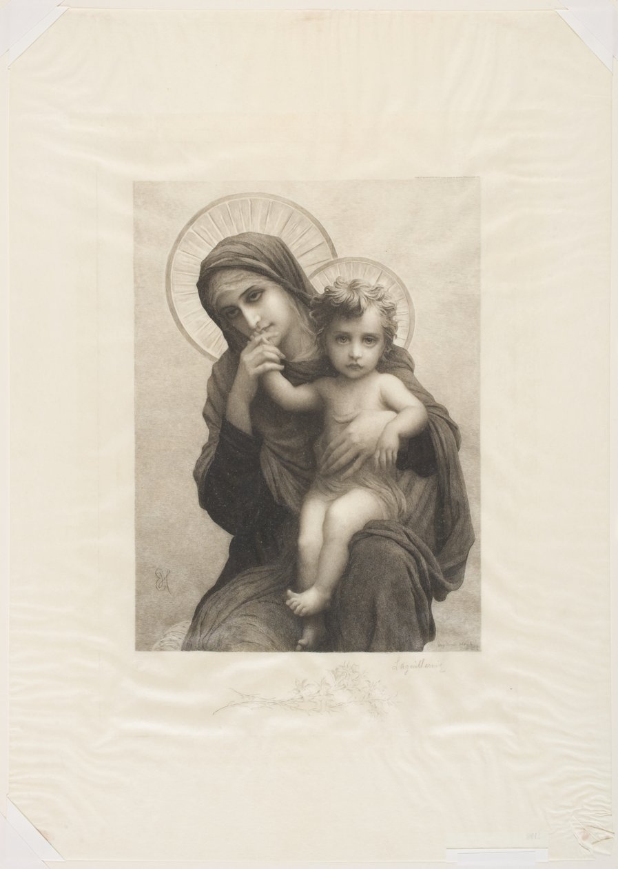Madonna og barn af Frederic Auguste Laguillermie