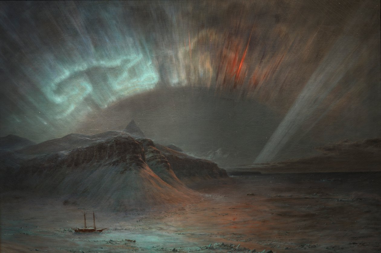 Aurora Borealis, 1865. af Frederic Edwin Church