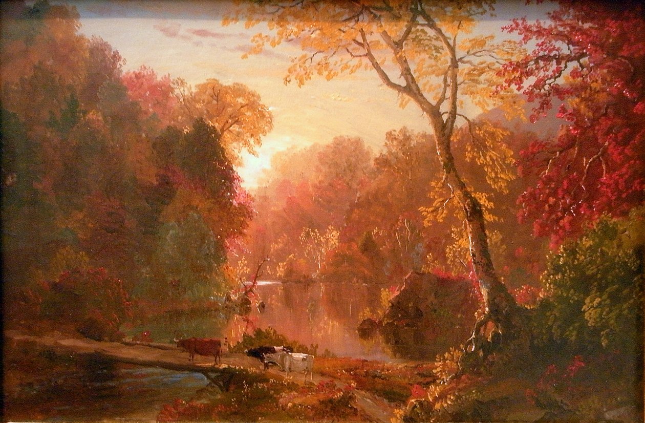 Efterår i Nordamerika af Frederic Edwin Church