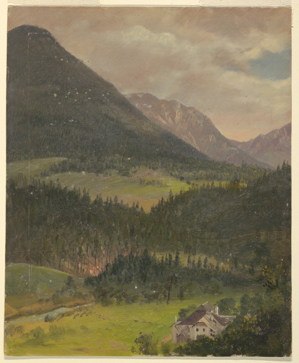 Bayerske alper landskab af Frederic Edwin Church
