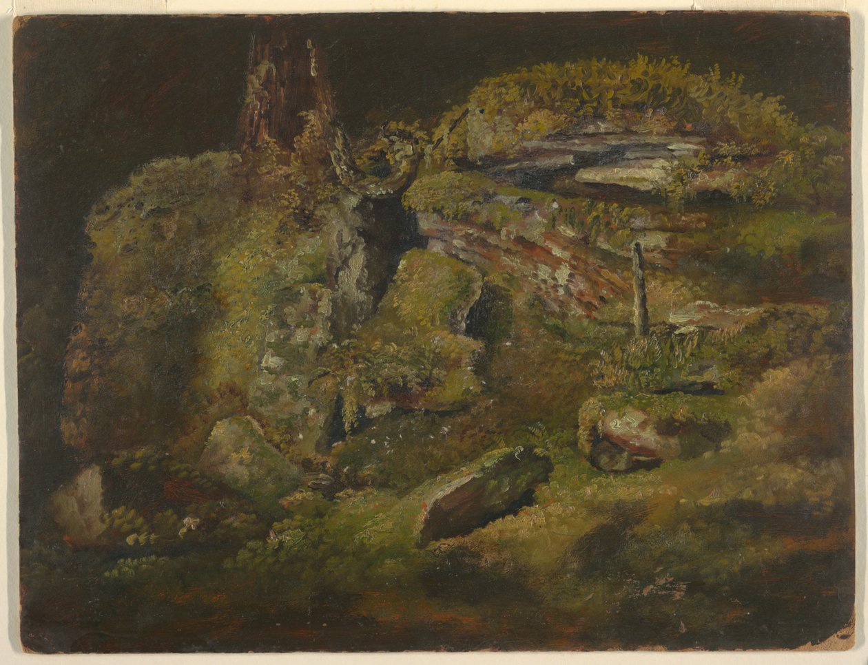 Boulder i skoven af Frederic Edwin Church