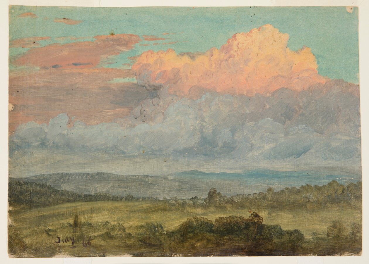 Skyer, Hudson Valley, New York af Frederic Edwin Church