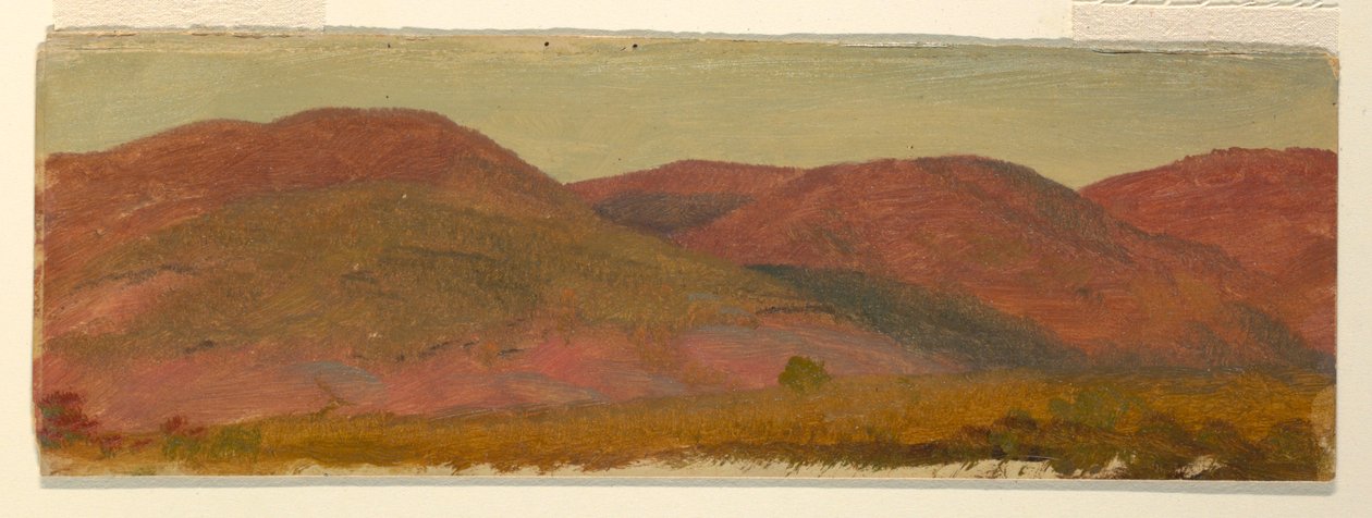Tegning, Efterårslandskab, ca. 1870 af Frederic Edwin Church
