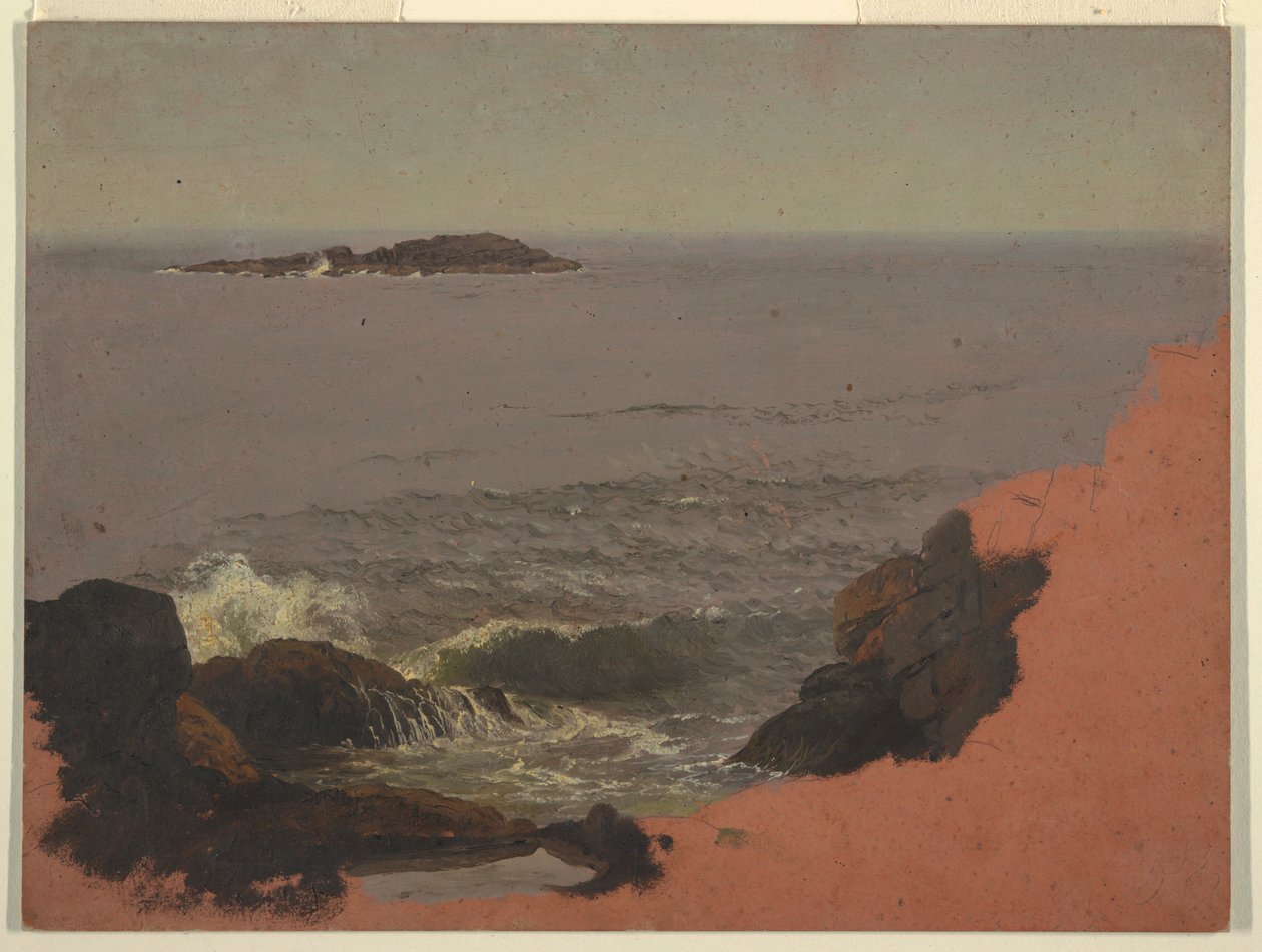 Tegning, Maines kyst, 1845-48 af Frederic Edwin Church