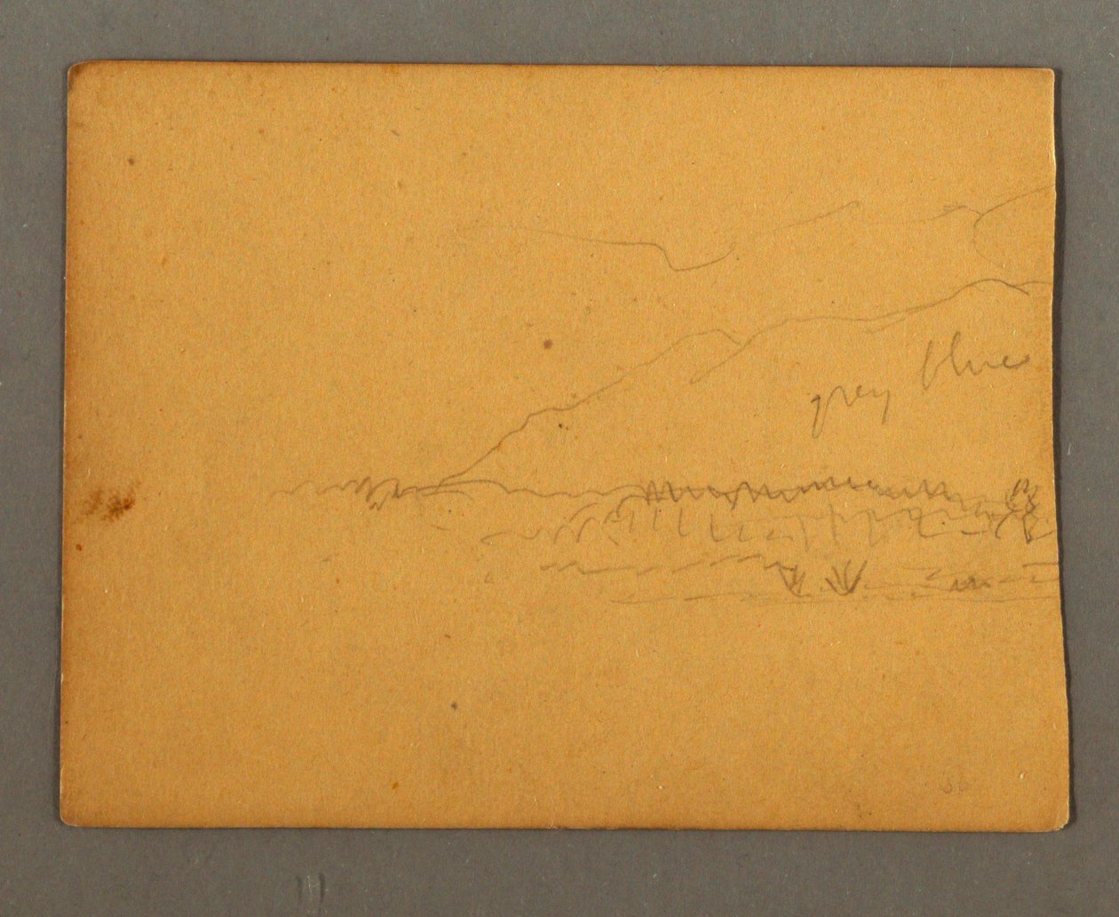 Tegning, Bjerge, muligvis 1856 af Frederic Edwin Church