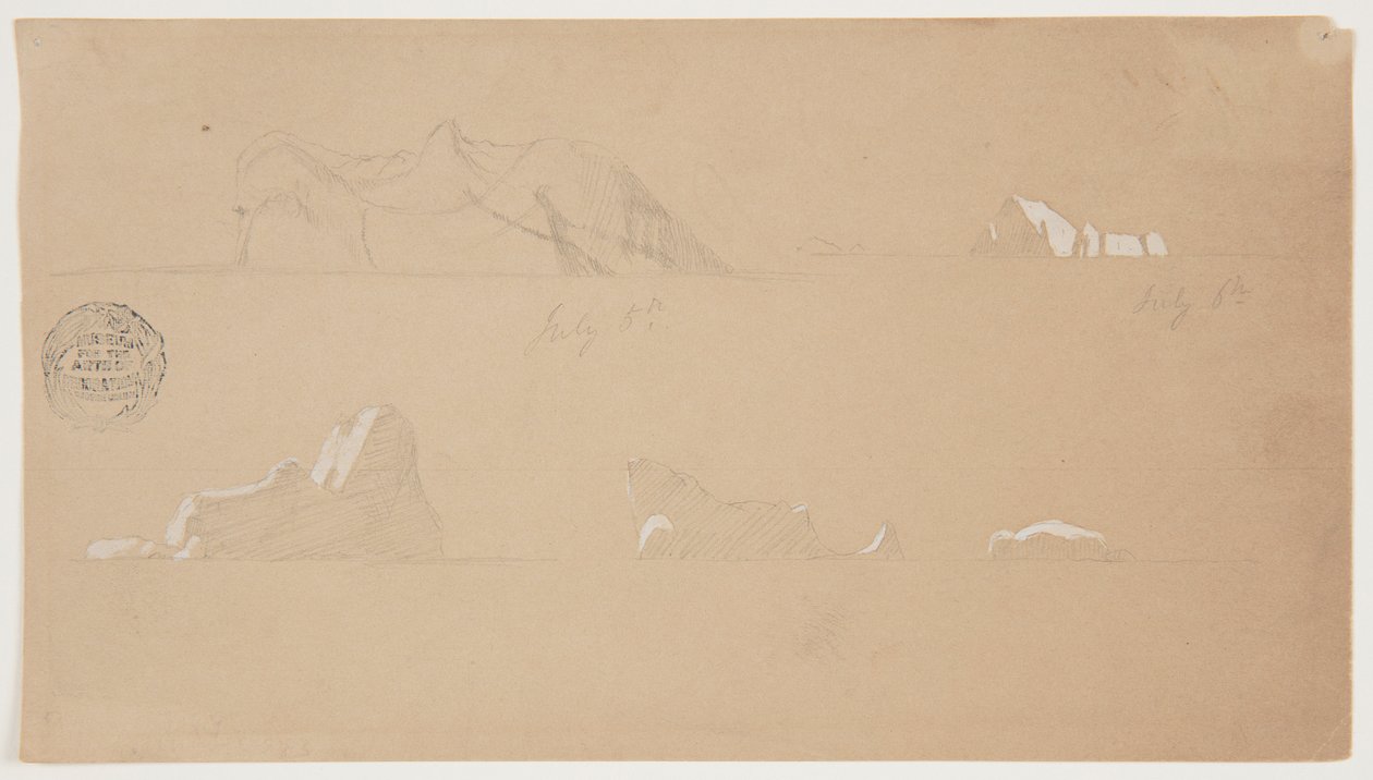 Flydende isbjerge af Frederic Edwin Church