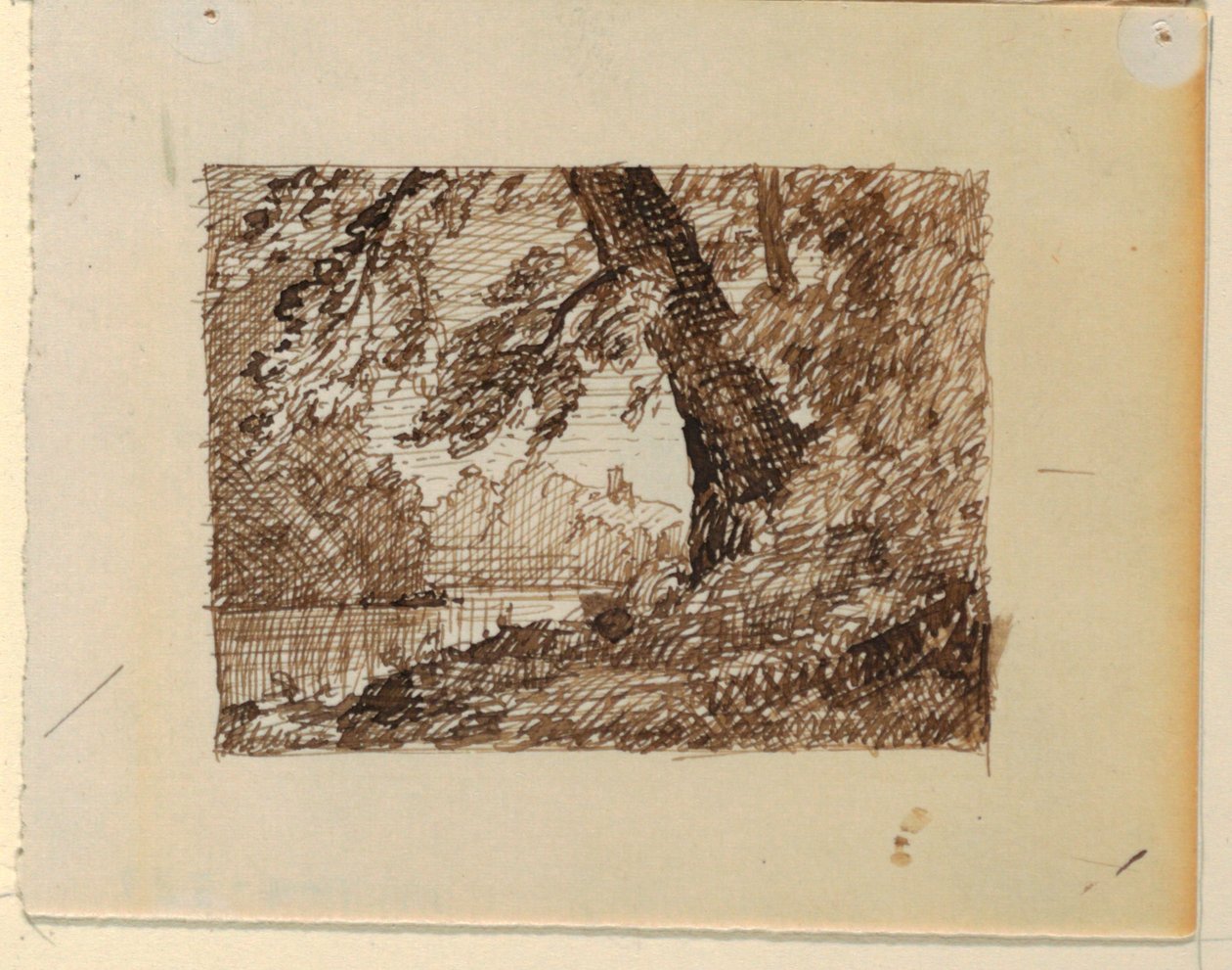 Imaginært flodlandskab af Frederic Edwin Church