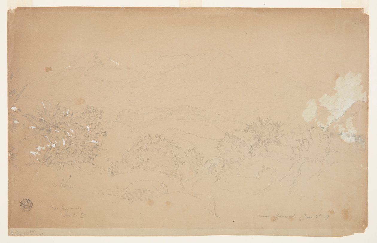 Landskab nær Guaranda, Ecuador af Frederic Edwin Church