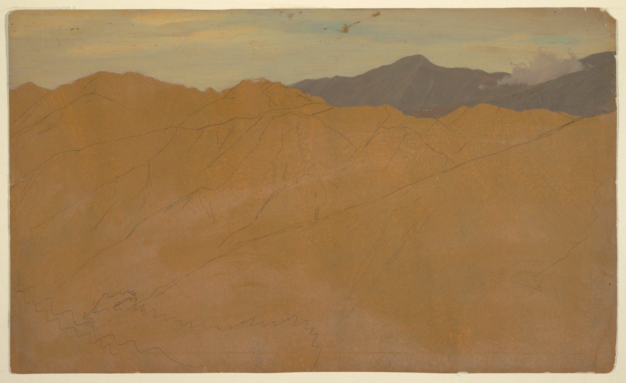 Palmer og hustoppe, Ecuador af Frederic Edwin Church
